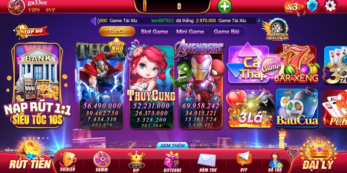 Giao diện của game bài MaCao99 Club